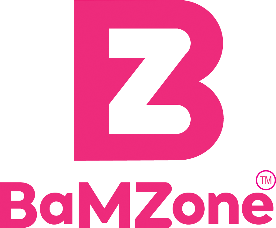 BaMZone logo pink transparent